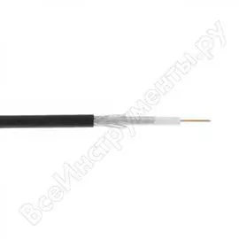 Одножильный коаксиальный кабель NETLAN RG-6 EC-C2-32123B-BK-3