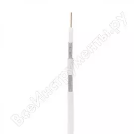 Одножильный коаксиальный кабель NETLAN RG-6 UEC-C2-32123A-WT-3