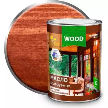 Колеруемое масло для террас и садовой мебели Farbitex 4300005049