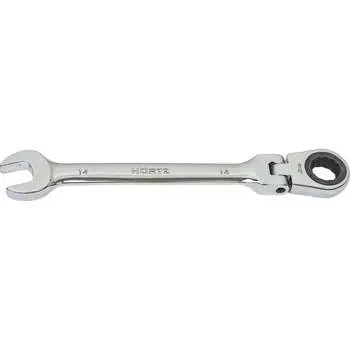 Комбинированный шарнирный трещоточный ключ HORTZ HOR 118745