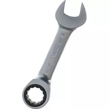 Комбинированный трещоточный короткий гаечный ключ THORVIK CSRW15 53524