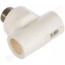 Комбинированный тройник pipelife instaplast нр 20x1/2 белый 3297450726