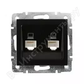 Компьютерная двойная розетка Lezard KARINA 707-4288-141