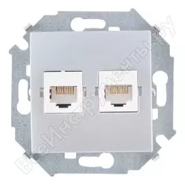 Компьютерная двойная розетка Simon 1591593-033