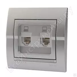 Двойная компьютерная розетка Lezard DERIY 702-2828-141