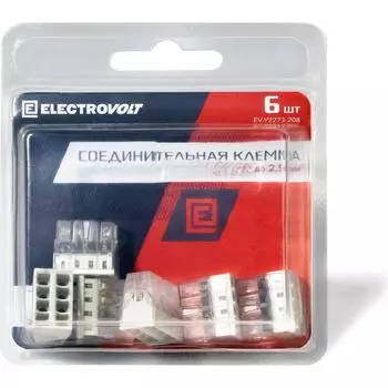 Компактная 8-проводная клемма ELECTROVOLT 2273-208 ЦБ-00015539