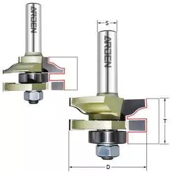 Комплект фрез для мебельной обвязки ARDEN