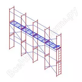 Комплект рамных лесов Мега