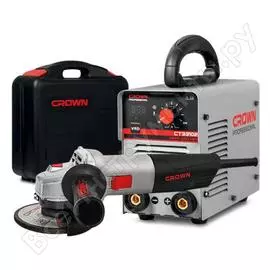 Комплект сварочный аппарат crown ct33102 imc + углошлифовальная машина ct13501-125 ctn33102 imc