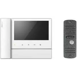 Комплект видеодомофона и вызывной панели COMMAX CDV-70NM White/AVC305S