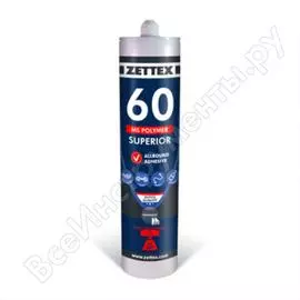 Конструкционный усиленный клей-герметик zettex ms 60 белый 290 мл 495195
