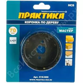 Коронка по дереву ПРАКТИКА Мастер 918-900
