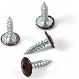 Крашеный саморез с пресс-шайбой КВАДРА 4.2x16 RAL 8017 1000 шт. 801716111000