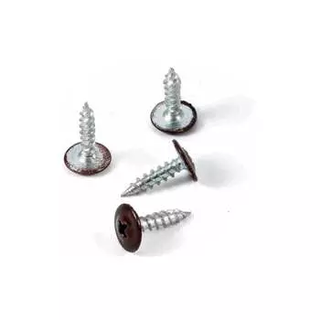 Крашеный саморез с пресс-шайбой КВАДРА 4.2x16 RAL 8017 100 шт. 801716107100