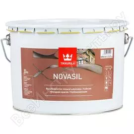 Краска tikkurila novasil силикономодифицированная, глубокоматовая, база a 9л 3316671v160