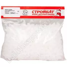 Крестик для кафельной плитки (1000 шт; 3 мм) стройбат 11522