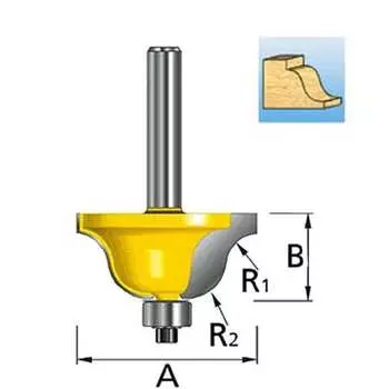 Кромочная фасонная фреза Makita