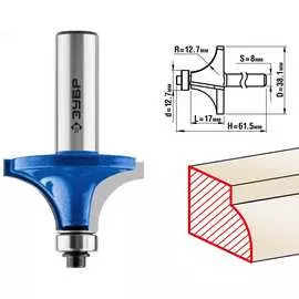 Кромочная калевочная фреза ЗУБР