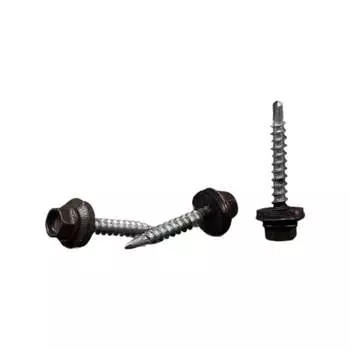 Кровельные саморезы BOWT 4.8x35 мм, ral 8017, 300 шт. R02793