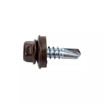 Кровельные саморезы ВИРТУОЗ 5,5х19 мм RAL8017 шоколад 200 шт. 600-23773