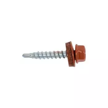 Кровельные саморезы ВИРТУОЗ 4,8х29 мм RAL8004 коричневый 25 шт. 2361