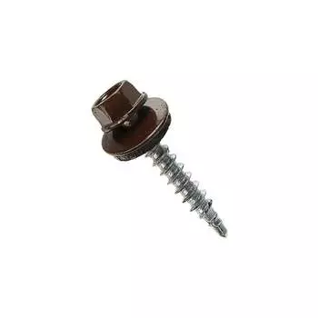 Кровельные саморезы ВИРТУОЗ 5,5х51 мм RAL8017 шоколад 100 шт. 600-24169