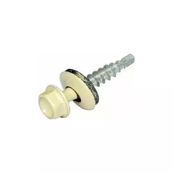 Кровельный оцинкованный саморез STARFIX 4,8x19 мм, RAL 1015, 100 шт. SMP2-83845-100