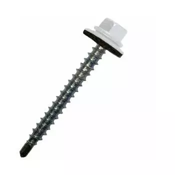 Кровельный оцинкованный саморез STARFIX 4,8x35 мм, RAL 9003, 200 шт. SMC2-24813-200