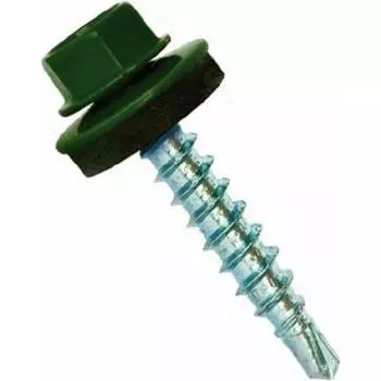 Кровельный оцинкованный саморез STARFIX 4,8x70 мм, RAL 6002, 100 шт. SMC3-95253-100