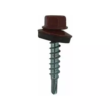 Кровельный оцинкованный саморез STARFIX 5,5x19 мм, RAL 3011, 5000 шт. SM-31697-5000