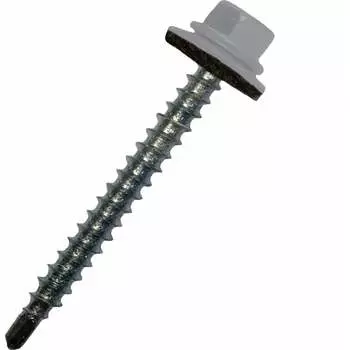 Кровельный оцинкованный саморез STARFIX 5,5x19 мм, RAL 7004, 5000 шт. SM-64487-5000