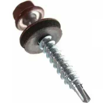 Кровельный оцинкованный саморез STARFIX 5,5x19 мм PT3 RAL 3009 5000 штук SM-18707-5000