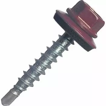 Кровельный оцинкованный саморез STARFIX 5,5x25 мм PT3 RAL 3005 4500 штук SM-46691-4500