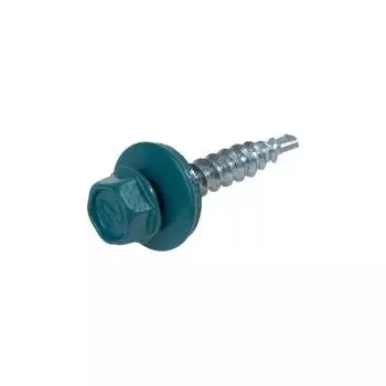 Кровельный саморез Bohrer ПРОМ 4,8x29 RAL5021 морская волна 4500 шт. SKRAL-4,8х29 RAL5021