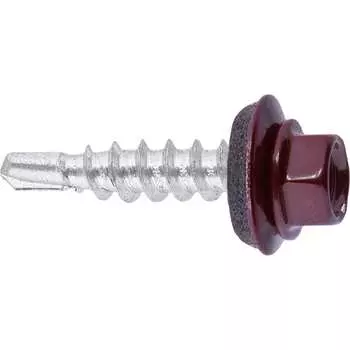 Кровельный саморез Госкреп 4,8x28 RAL 3005 красное вино 60 шт. 2-0017260
