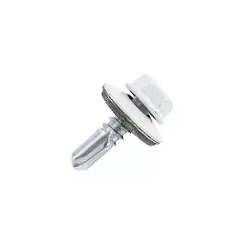 Кровельный саморез качественный крепеж 5.5/19 RAL9003350 белый (350 шт.) 1000099