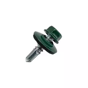 Кровельный саморез качественный крепеж 5,5/19 RAL600590 зеленый мох (90 шт.) 0300111
