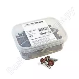 Кровельный саморез качественный крепеж 5,5/25 RAL300570 красное вино (70 шт.) 0300137