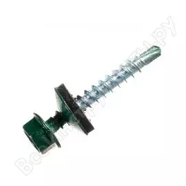 Кровельный саморез качественный крепеж 4,8/35 RAL600550 зеленый мох (50 шт.) 0200105