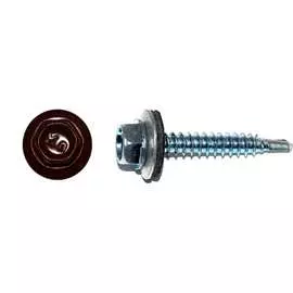 Кровельный саморез Kenner 4,8х35 RAL3005 красное вино 3000 шт. ск353005