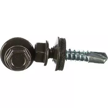 Кровельный саморез Kenner 5,5х25 RAL8019 серо-коричневый (3000 шт.) ск55258019