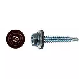 Кровельный саморез КРЕП-КОМП 4,8x70 RAL3005 красное вино 1500 шт. ск703005к