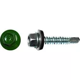 Кровельный саморез КРЕП-КОМП 5,5x19 RAL6002 зелёный 250 шт. ск55196002кф