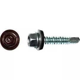 Кровельный саморез КРЕП-КОМП 5,5x19 RAL8017 тёмно-коричневый 250 шт. ск55198017кф
