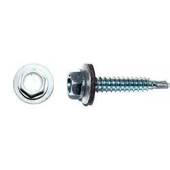 Кровельный саморез КРЕП-КОМП 5,5x25 RAL9003 белый сигнальный 250 шт. ск55259003кф