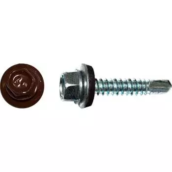 Кровельный саморез КРЕП-КОМП 4,8x29 RAL3009 оксидно-красный 3500 шт. ск293009к