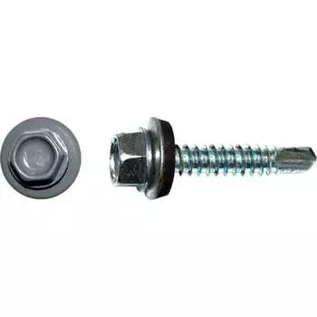 Кровельный саморез КРЕП-КОМП 5,5x25 RAL7024, серый графит Kn KENNER (3000 шт.) ск55257024