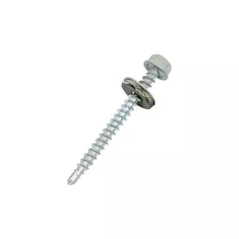 Кровельный саморез КРЕП-КОМП 4,8x51 RAL7004 серый 100 шт. ск517004кф