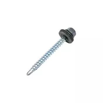 Кровельный саморез КРЕП-КОМП 4,8x51 RAL7024 серый графит 100 шт. ск517024кф