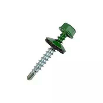 Кровельный саморез КРЕП-КОМП 4,8x35 RAL6002 зелёный 250 шт. ск356002кф